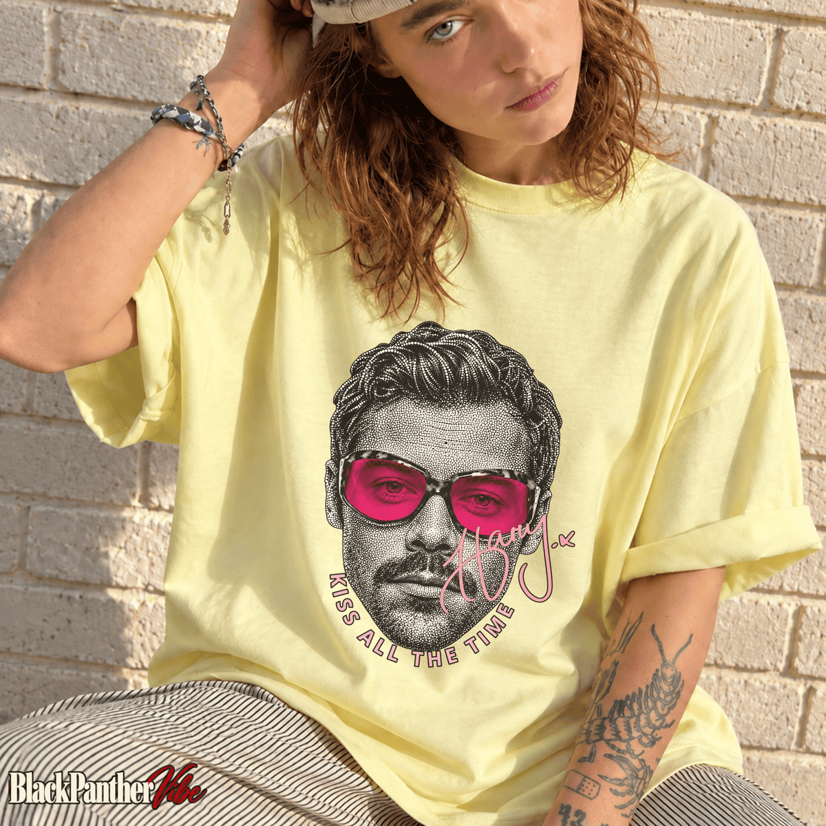 Harry Styles Shirt, Vintage Kiss All The Time Disco Ball Tee, Comfort Colors 1717